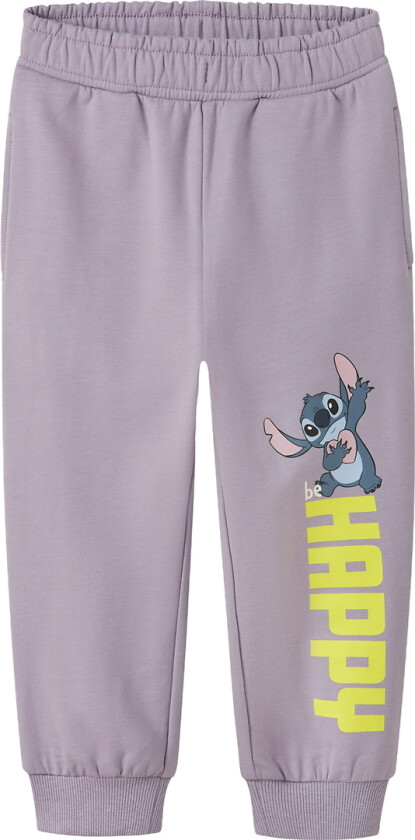 Joggebukser - NmfDidi - Stitch - Lavender Grå - - 4 år (104) - Joggebukse