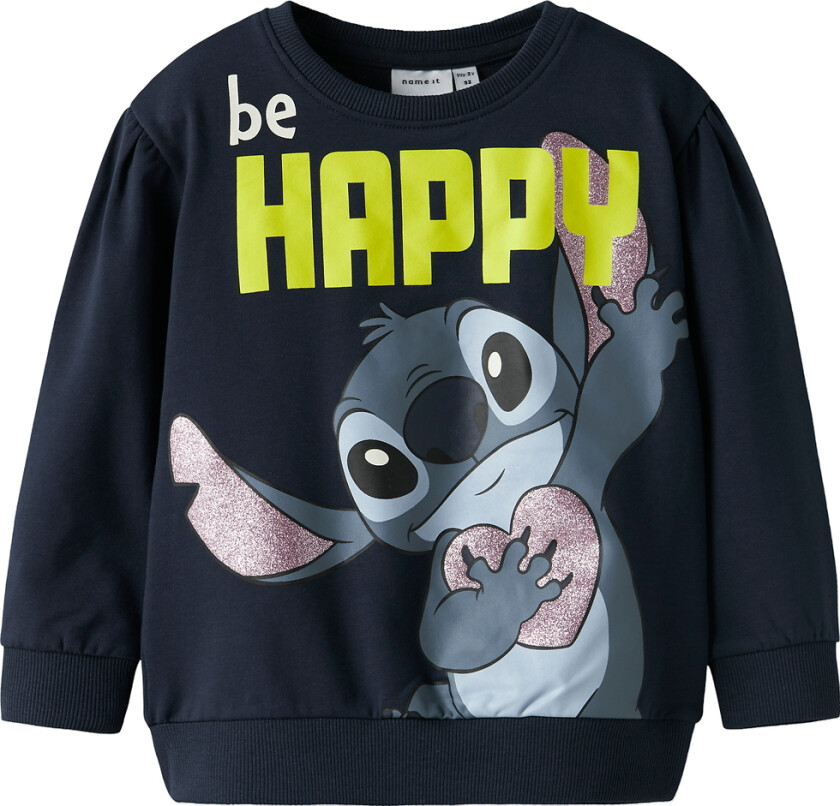 Collegegenser - NmfDidi - Stitch - Navy Blazer - - 5 år (110) - Collegegenser