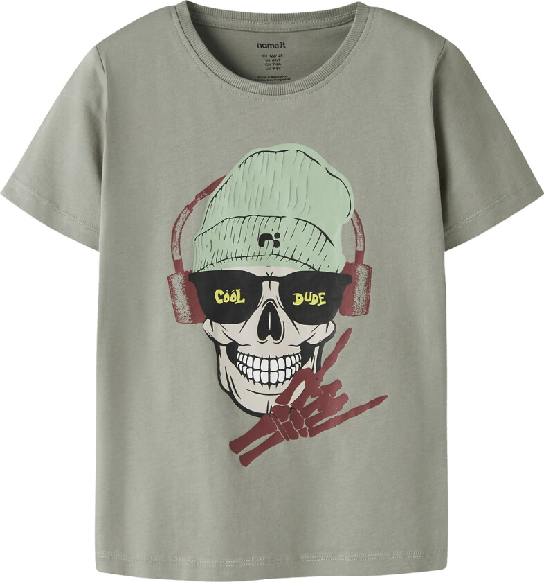 T-skjorte - NkmTed - Shadow - - 6 år (116) - T-skjorte