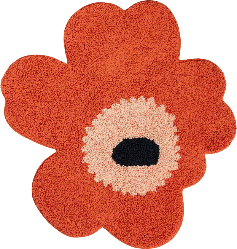 Unikko Baderomsmatte 73x74 Cm Orange Red - Baderomsmatter Bomull Powder - 075291-319