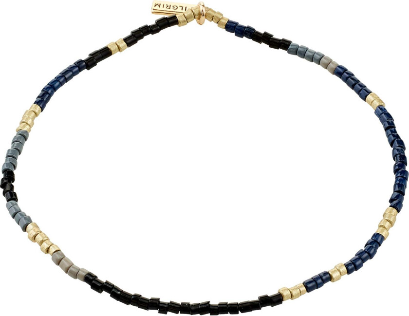 ALISON armbånd svart, gullbelagt