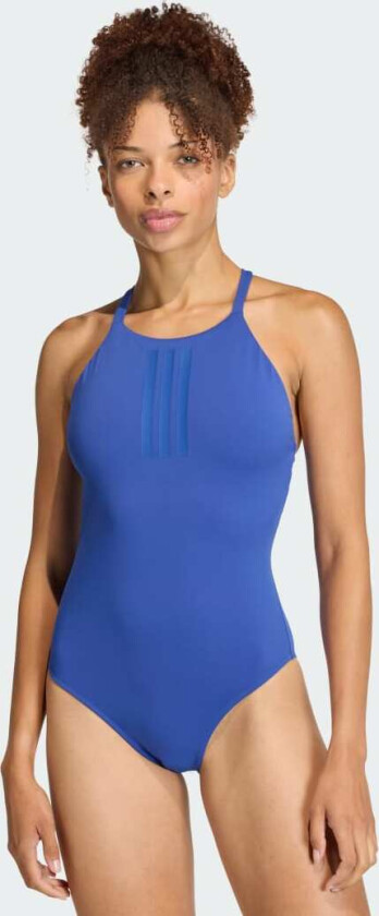 3-STRIPES HIGH NECK 2-WAY STRAPS PEACHSOFT BADEDRAKT