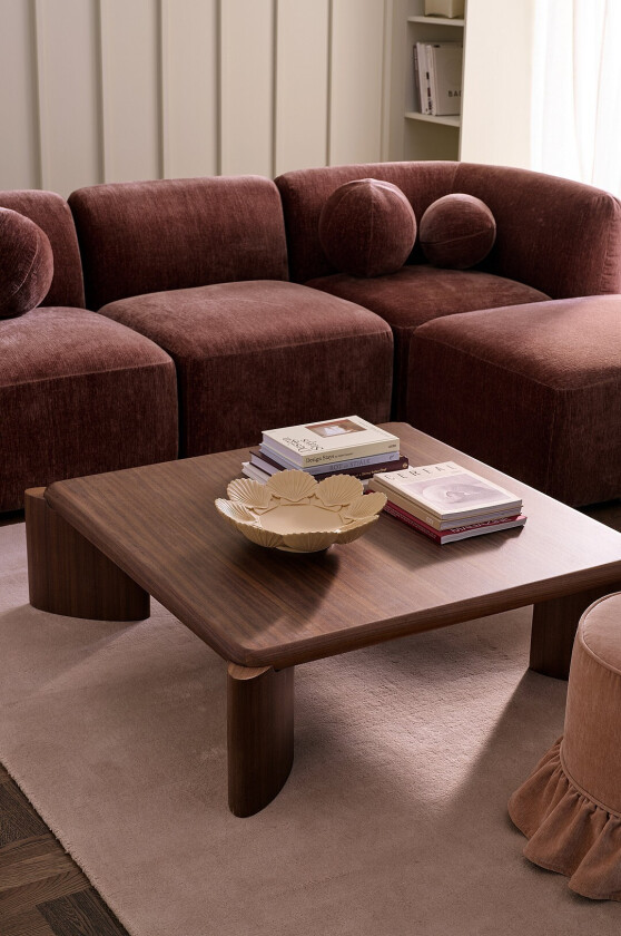 Salongbord Sovina 100x100cm - Brun