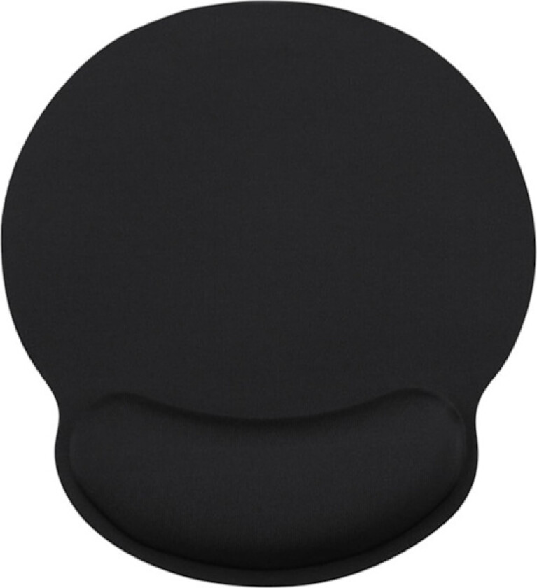 Musematte Svart Sklisikker Komfort Musematte med Gel Skumhvile, Musematte med Memory Foam Hvil - Sklisikker Gummibase, Håndleddsstøtte for PC Laptop