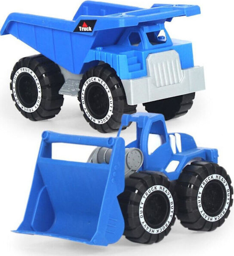 Bilde av Stk. Kjøretøyleker Sikkerhet Praktisk Holdbar Praktisk Simulering Ingeniørkjøretøyleker Strandleker Barneartikler Gravemaskin Lastebil Blå