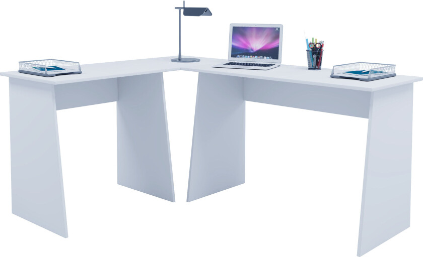 Masola skrivebord hvit.