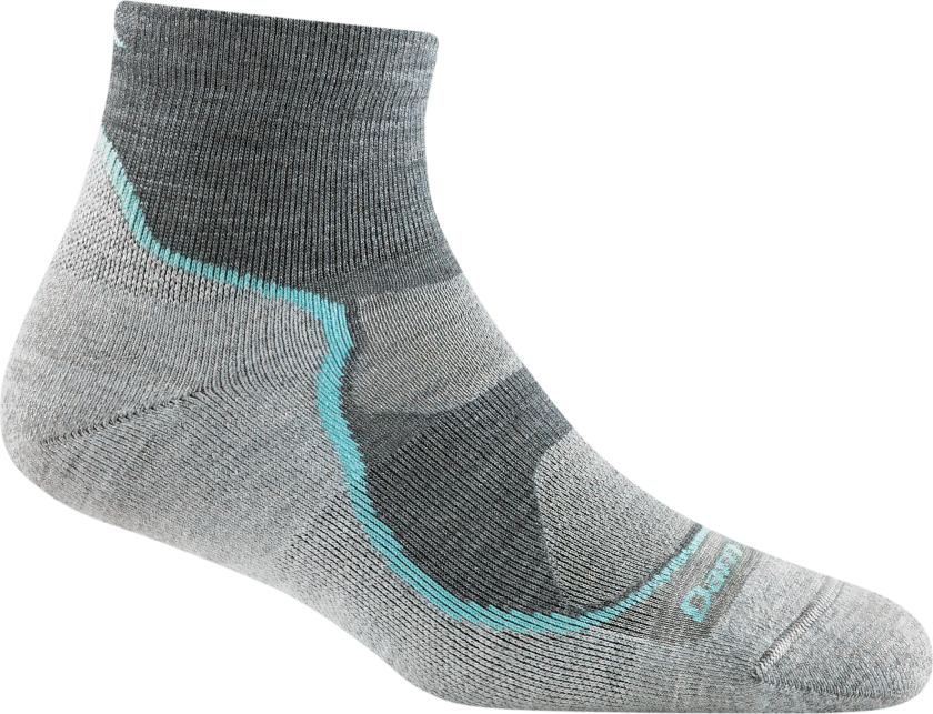 Women's Light Hiker 1/4 Lightweight Hiking Sock Slate L (41-42.5), Slate