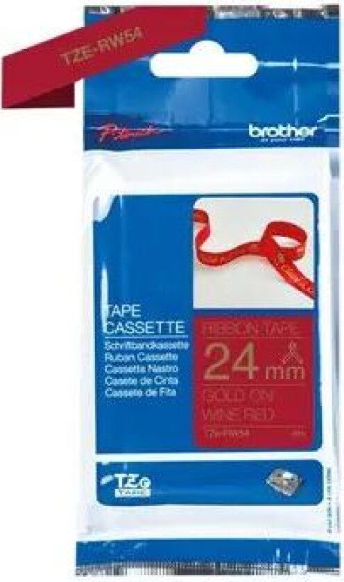 Tape Stoff 24mm Tze-rw54 Gull/r�dbrun Satin