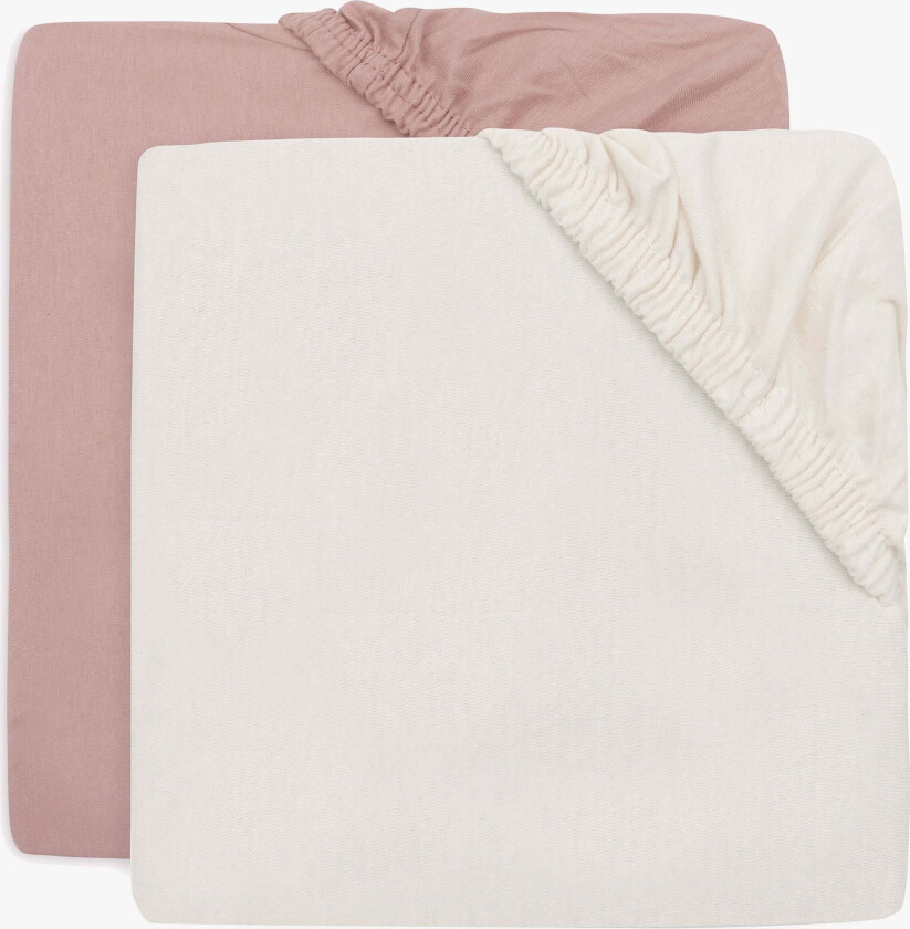 Stretchlakner 2-Pakk 60x120, Wild Rose/Ivory - Laken - 100% Bomull