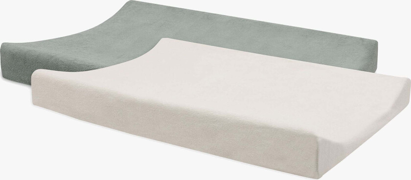 Stellemattetrekk 50x70cm 2-Pakk, Sea Green/Ivory - Stellematter - 100% Bomull