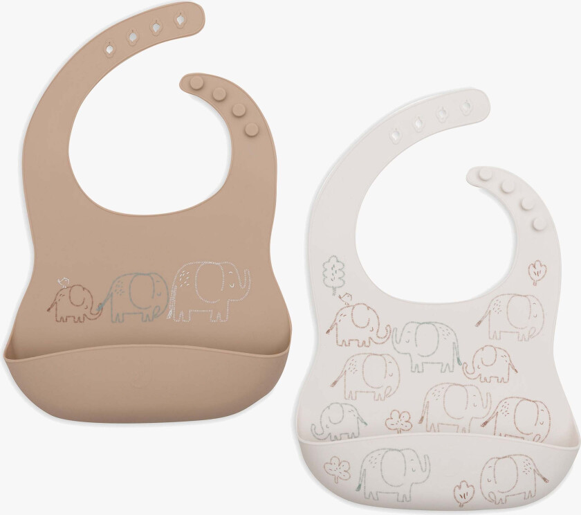 Smekke Silikon 2-Pakk, Elephant Tales - Tåteflasker & Tilbehør - Silikon