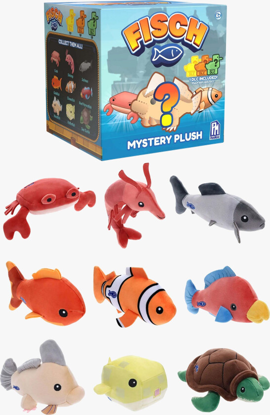 Fisch Kosedyr 10 cm Blandet - Kosedyr