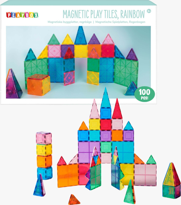 Magnetiske Brikker 100 Deler - Magnetleker
