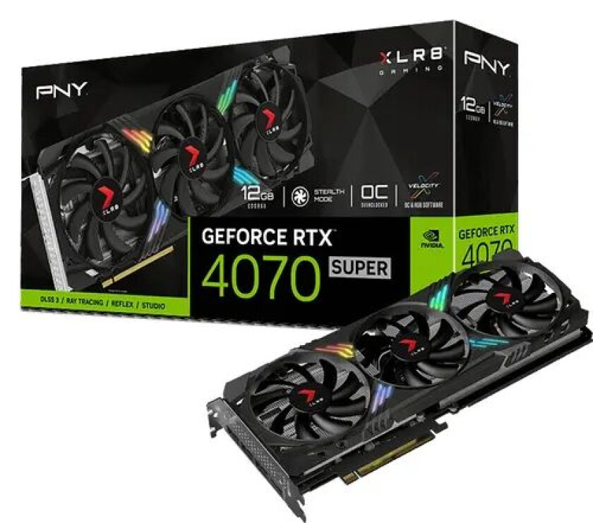 Pny Geforce Rtx 4070 Super Xlr8 Gaming Verto Epic-x Rgb Oc 12gb