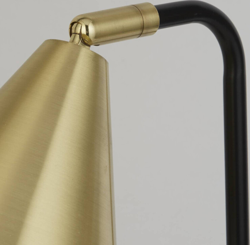 Bordlampe Rivan, svart/gull, metall, 41 cm, E14