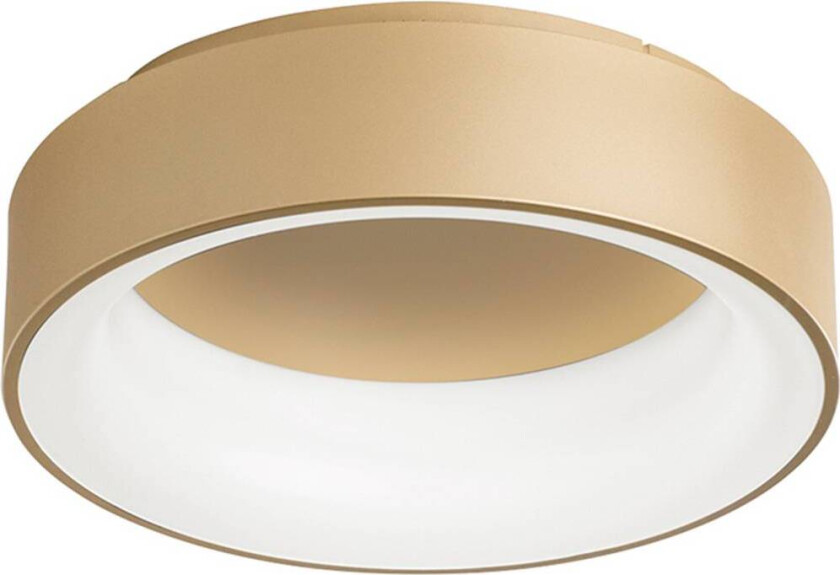 LED-taklampe Noah, gullfarget, Ø 60 cm, metall, CCT