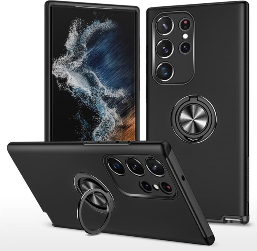 Til Samsung Galaxy S25 Ultra Hybrid Deksel Med Fingerring