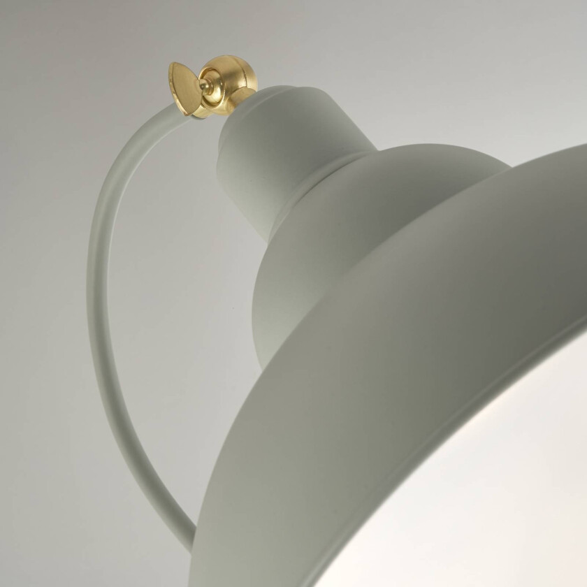 Gulvlampe Yosra, taupe, metall, 166 cm, E27