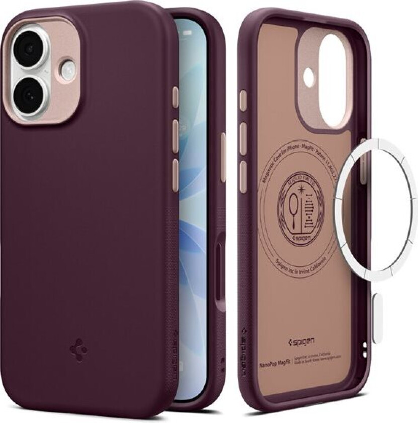 Nano Pop Mag MagSafe-etui for iPhone 17 - burgunder