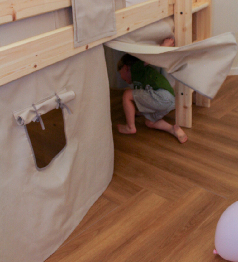 Lekegardin for halv høyde Seng - Dawn - Varmgrå - - OneSize - Leketelt