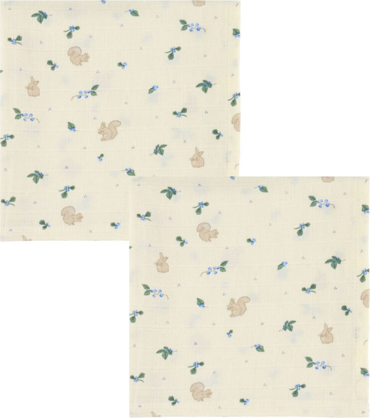 Stoffklutene - 2-pack - Blåbær - - OneSize - Gulpeklut