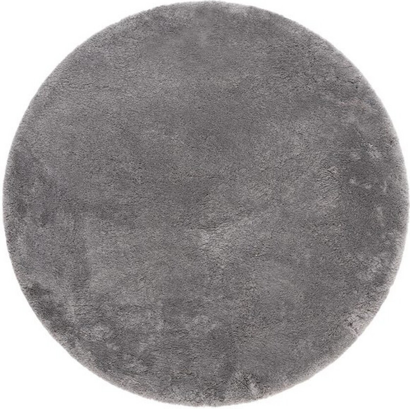 Langhåret teppe Royal Deluxe Rund - 160x160 cm, Grå