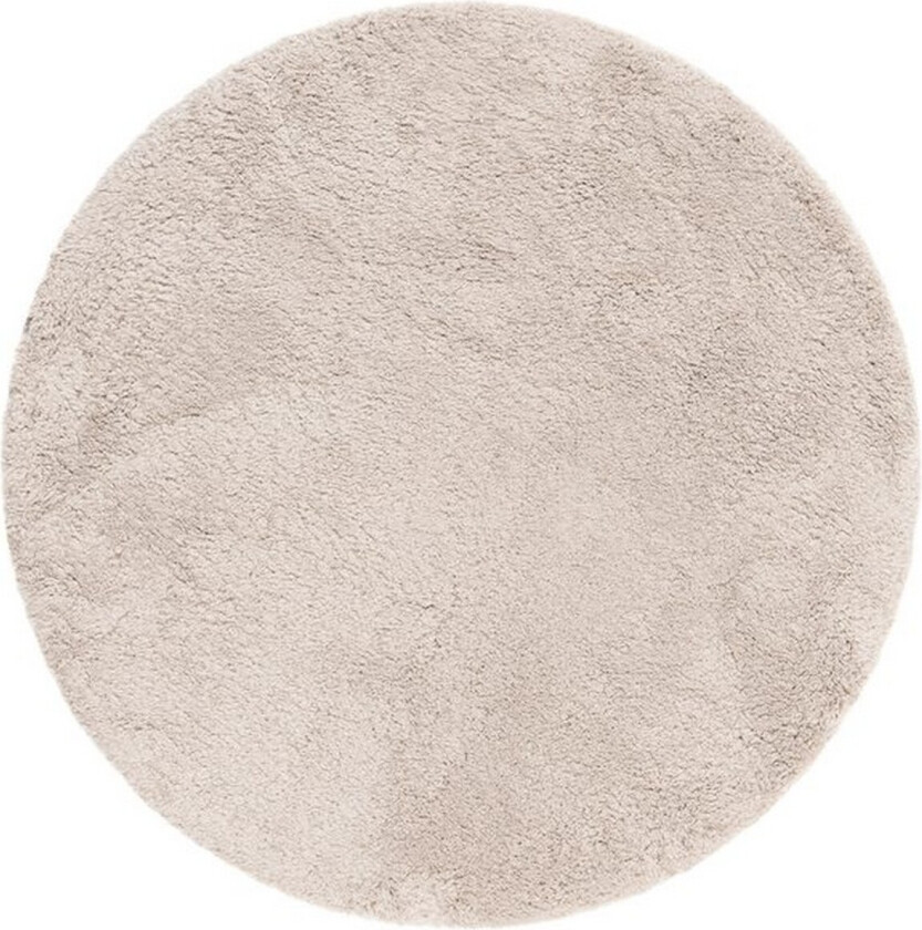 Langhåret teppe Royal Deluxe Rund - 120x120 cm, Greige