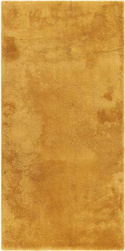 Langhåret teppe Royal Deluxe - 80x180 cm, Gul