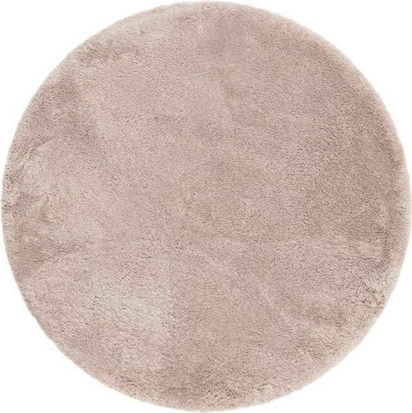 Langhåret teppe Royal Deluxe Rund - 160x160 cm, Lin