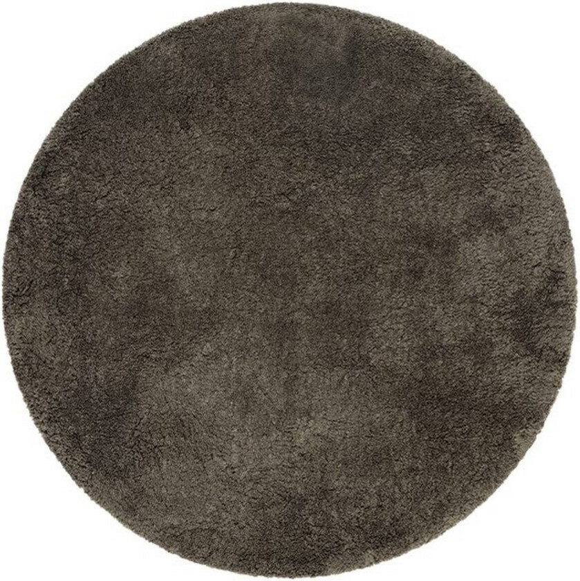 Langhåret teppe Royal Deluxe Rund - 160x160 cm, Smaragdgrønn