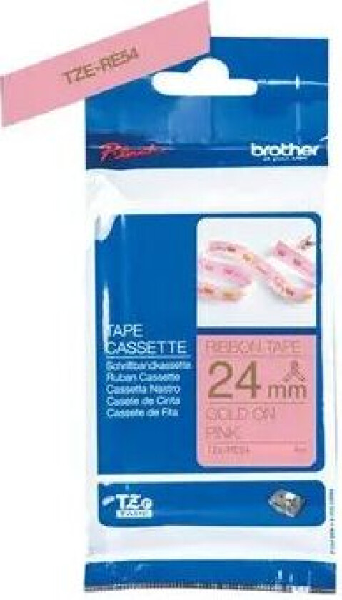 Tape Stoff 24mm Tze-re54 Gull/rosa Satin