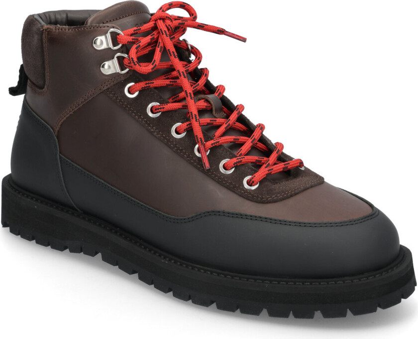 Olaf Lace-Up Boot - Dark Brown Craz - Brown - 41