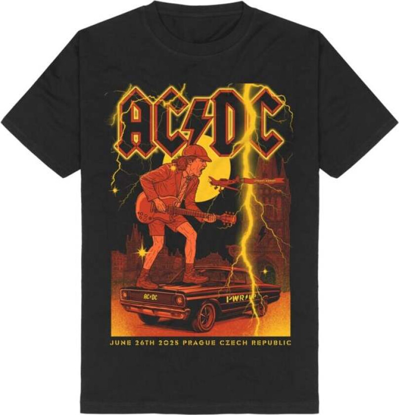 T-skjorte - Prague - S til 3XL - Herrer - svart