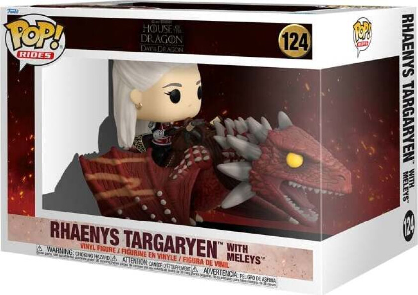 Rhaenys Targaryen with Meleys (Pop! Rides Deluxe) Vinylfigur 124 - Funko Pop! - Funko Shop Europe