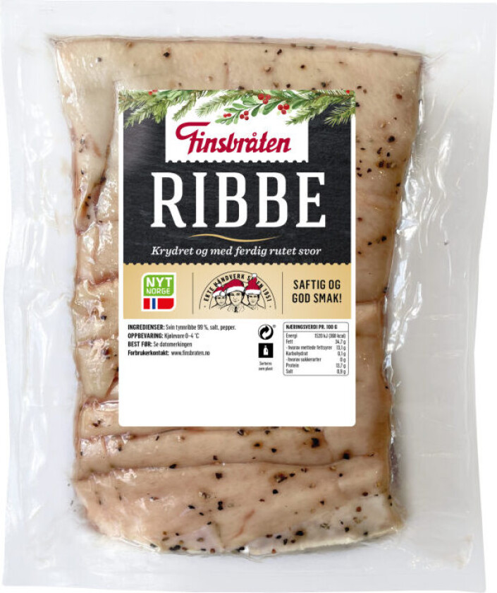 Svin Ribbe Krydret/Rutet Ca1,4kg