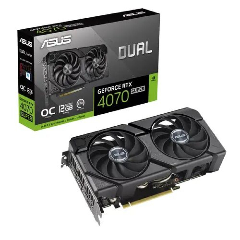 GeForce RTX 4070 SUPER DUAL EVO OC - 12GB GDDR6X RAM - Grafikkort