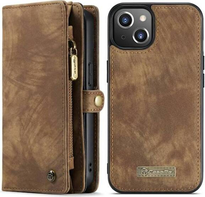 CASEME iPhone 13 Mini Retro Lommebok-deksel - Brun