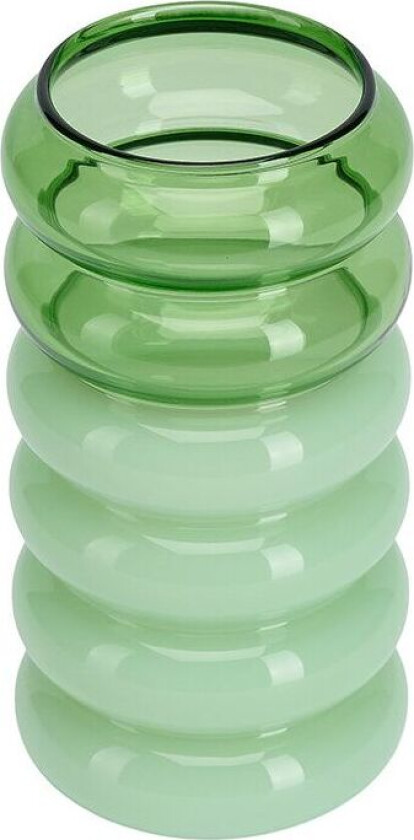 Bubble 2-i-1 vase og lysestake 13,5 cm Green