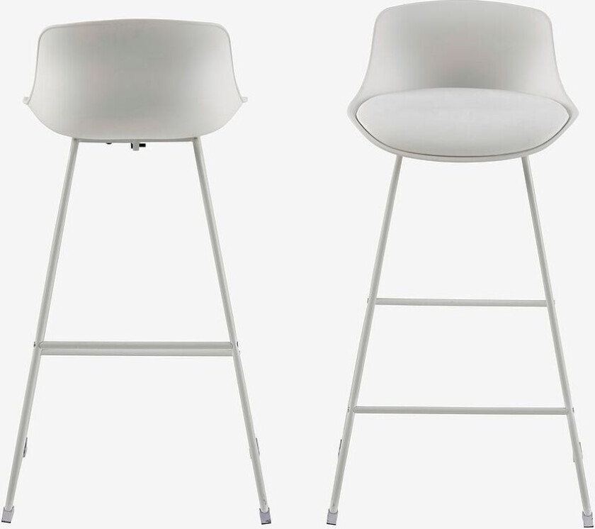 Adina 2-pack barstol, Hvit
