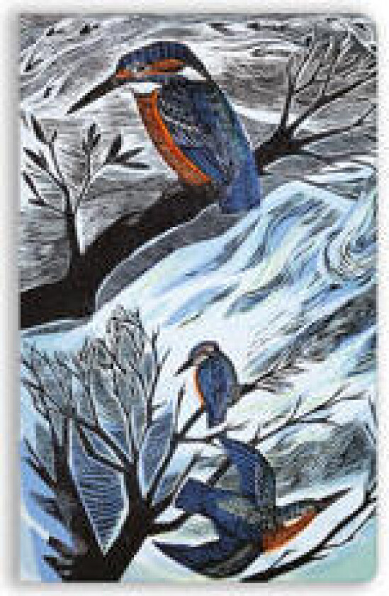 Angela Harding: Suffolk Kingfishers (Soft Touch Journal)