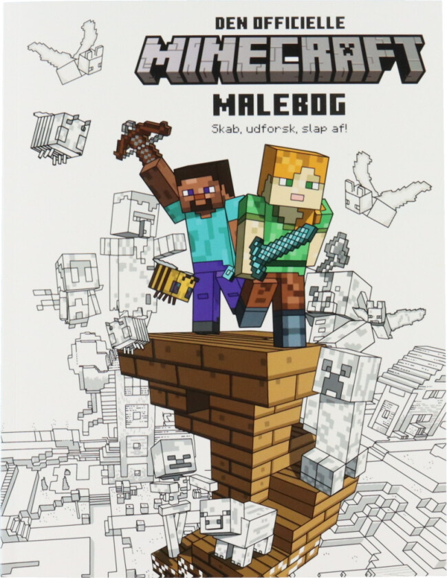 Malebok - Den offisielle Minecraft Malebok - - OneSize - Malebok