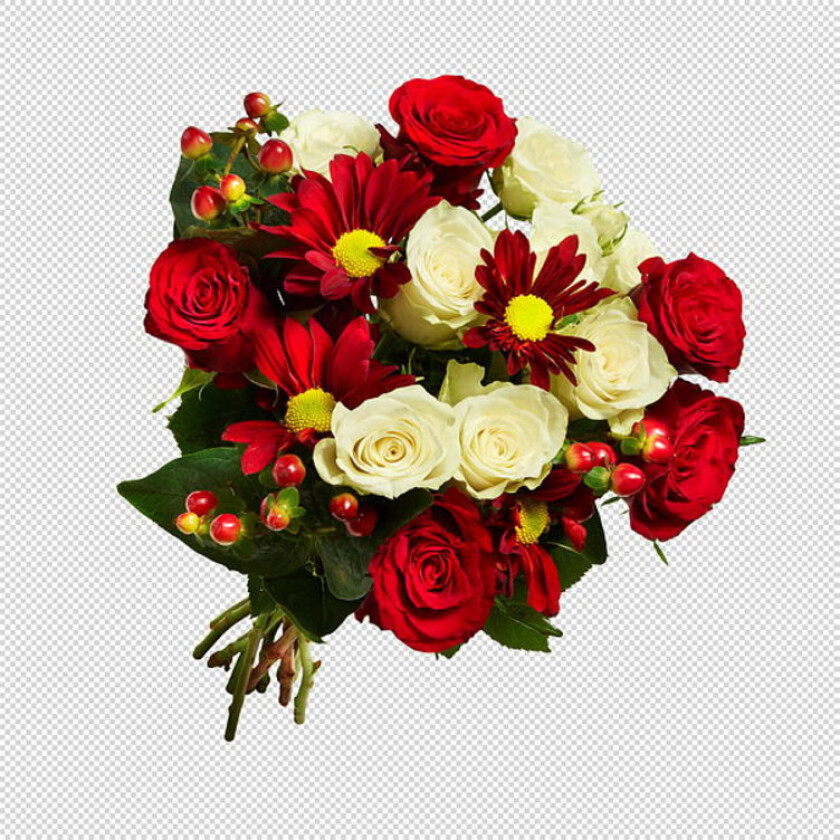 Helgebukett Roser Chrys Hyperikum Grenroser