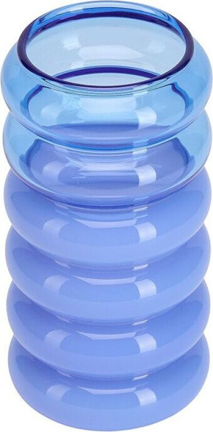 Bubble 2-i-1 vase og lysestake 13,5 cm Blue