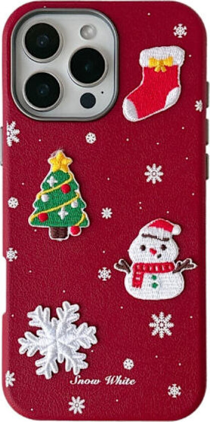 iPhone 16 Pro Max Juleserie Frostet PC Hybrid TPU Deksel Skall_tfrf