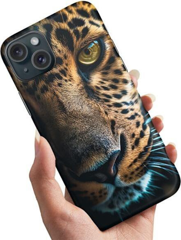 iPhone 15 - Deksel/Mobildeksel Leopard