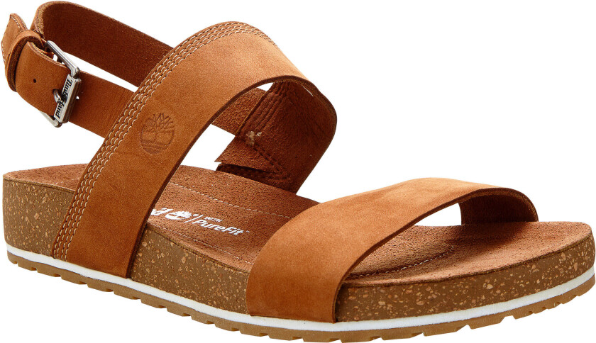 Women's Malibu Waves Ankle Strap Sandal Rust Nubuck 38.5, Rust Nubuck