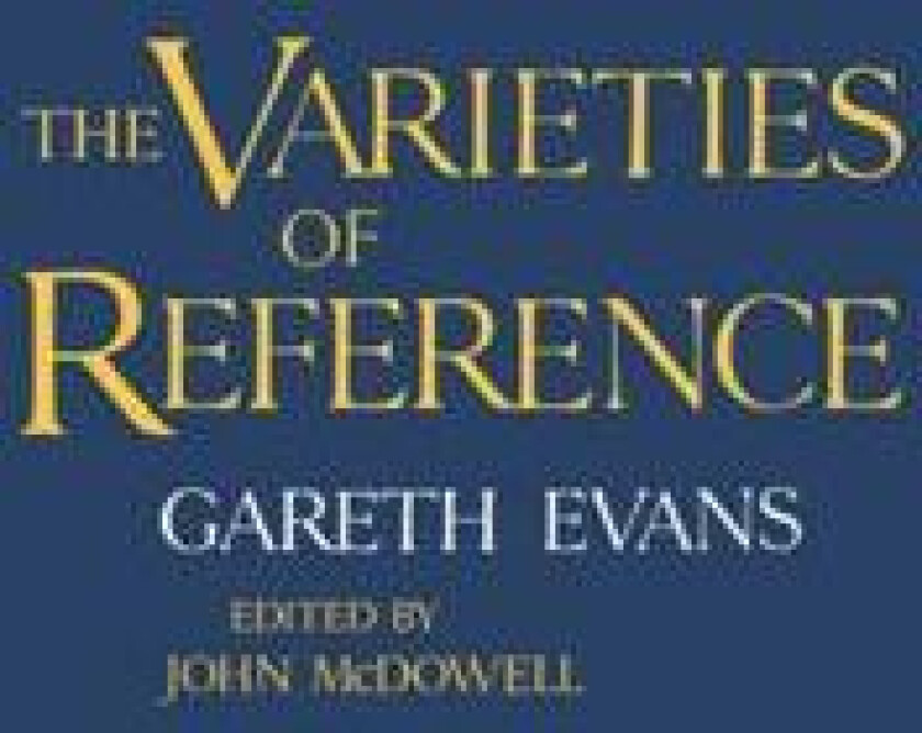 The Varieties of Reference