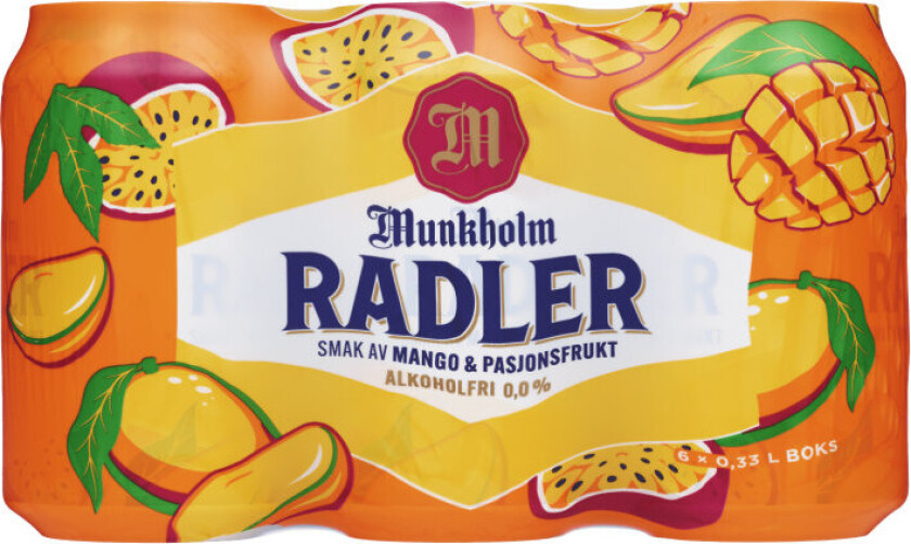 Bilde av Radler Mango/Pasjon 0,33lx6 boks