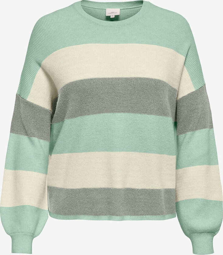 Pullover carAtia Life L/S Stripe Pullov Knt - Grønn