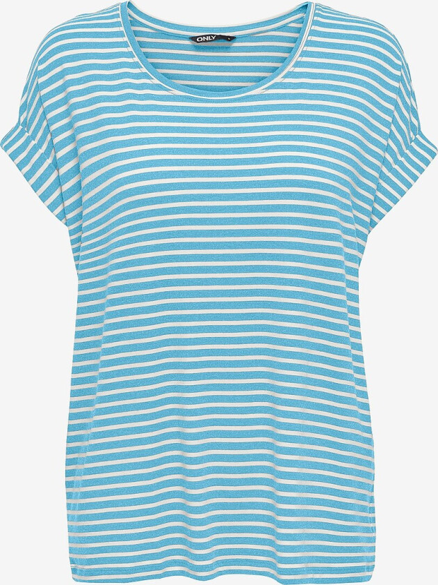Topp carMoster Stripe S/S O-neck Top Jrs - Blå